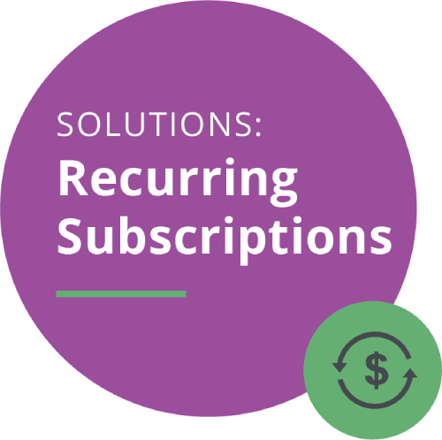 Recurring Subscriptions Solution